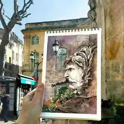 不用相机,用水彩记录旅途美景,是何等的浪漫