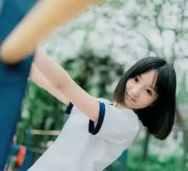 日本短发清纯美少女操场外运动装甜美写真体育美女美女图片