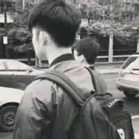 求黑白侧脸情侣头像