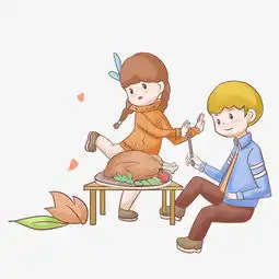 手绘感恩节卡通人物插画图片素材其他格式下载动漫人物大全