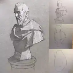如果画画时能抓住素描的结构造型与透视,那可就是高手了