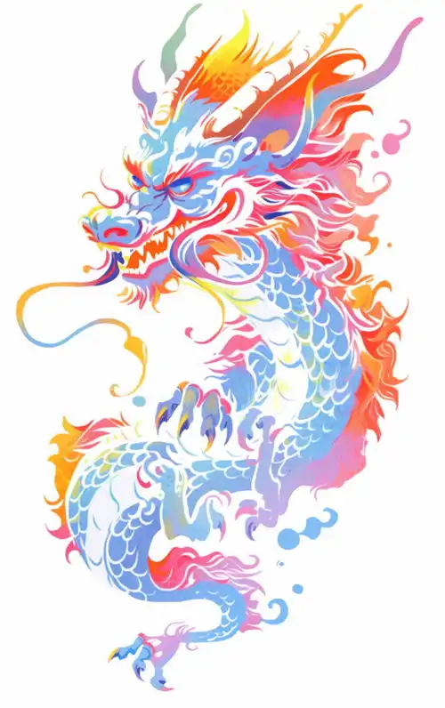 龙年元素插画背景素材图片广告素材下载至来源处