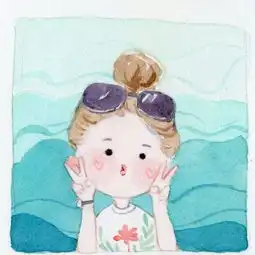 卡通小女孩头像超萌手绘2018最新现实太残忍世界太虚伪