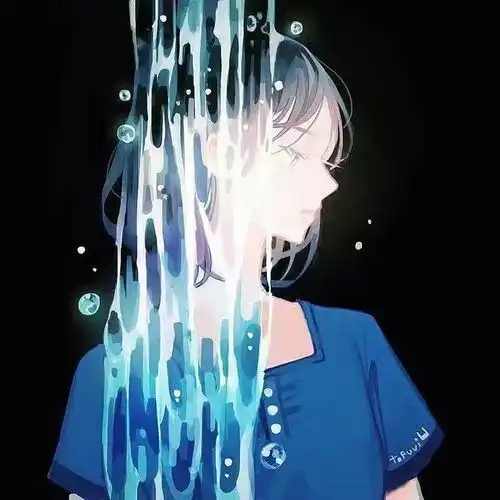 绝美蓝色系动漫头像值得保存