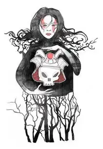 欧美ironfist铁拳手绘卡通人像插画