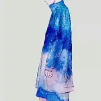 蓝色意境女生唯美头像微信头像图片大全