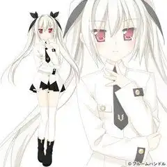 求动漫人物是银发血瞳的美少女和美少年