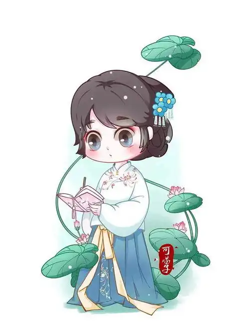 又可爱又好看的q版萌宝贝,穿上齐胸褥裙,更显俏皮啦