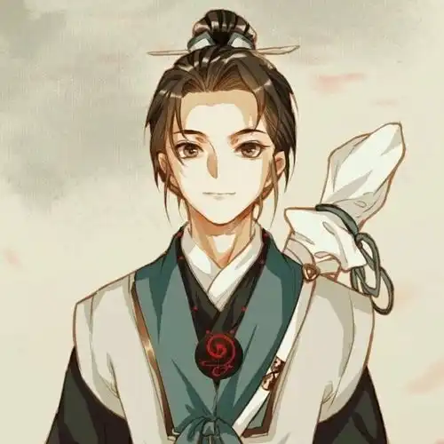 古风动漫男头人生似水岂无崖,浮云吹作雪,世味煮成茶