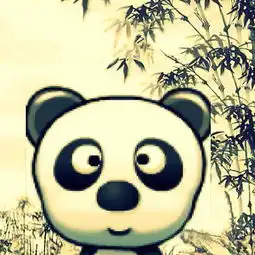 要熊猫竹子头像图片,熊猫是图片中的,竹子在身后,没有吃竹子,谢谢