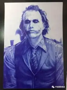 旭仔周末课堂,圆珠笔手绘小丑希斯莱杰
