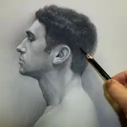 素描画扎实,结构到位,造型得心应手