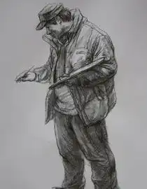 山西美术联考状元曹峰人物速写优秀作品21