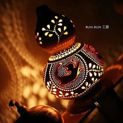 日本主妇用葫芦做灯,一个卖出1000高价葫芦还能这么玩