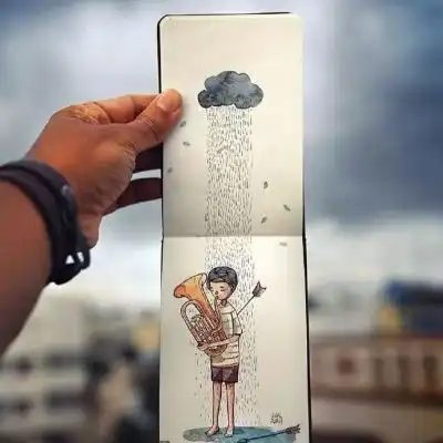安奈小清新意境插画你风景静物头像我要个性网