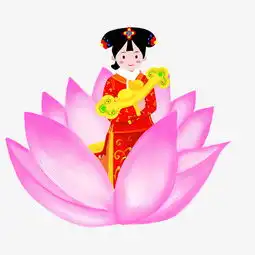 延禧新年手绘卡通人物png素材图片素材其他格式下载效果素材大全