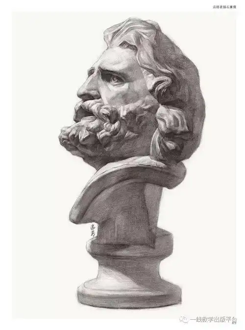 素描学习进阶篇为画好真人头像做准备,我们为你量身定做了品格素描石膏像