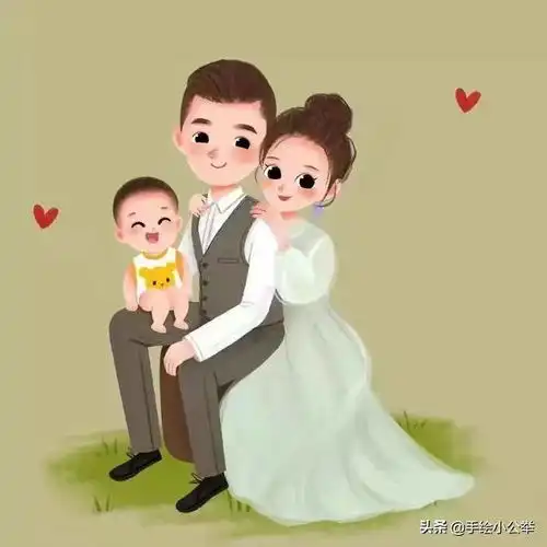 换个头像吧,有纪念意义的亲子全家福头像,幸福满满,家和万事兴
