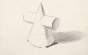 素描石膏几何形体画法九