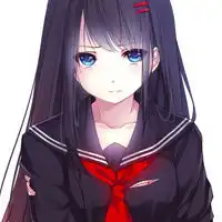 黑白漫画冷酷女生头像