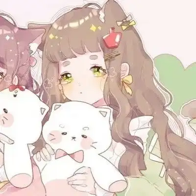 可爱动漫闺蜜头像遇见的人越多才知道自己最喜欢谁