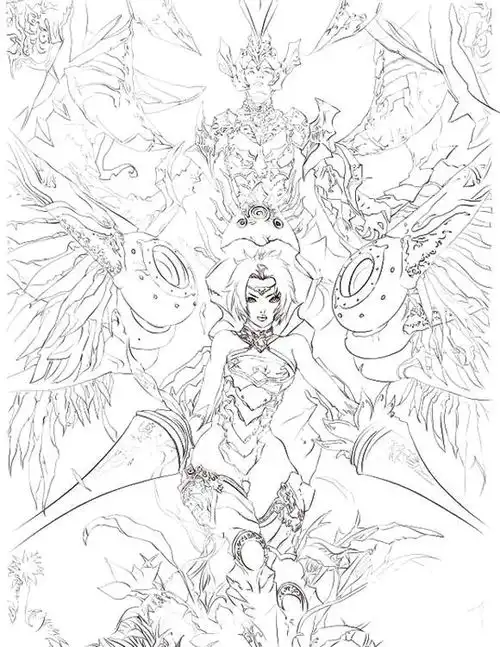 线稿古风古风美女线稿大全,漫画上堆糖,美好生活研究所