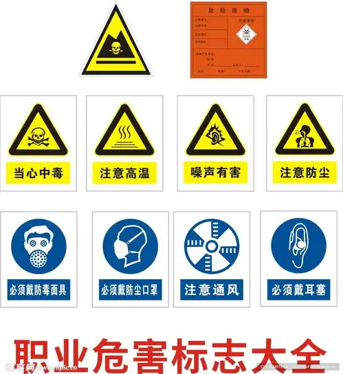 职业危害标志设计图标志图标