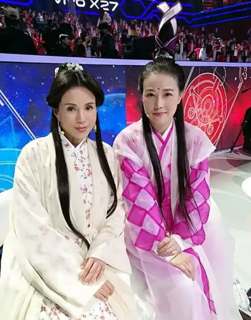 97版天龙八部重聚,22年后钟灵美过了神仙姐姐李若彤
