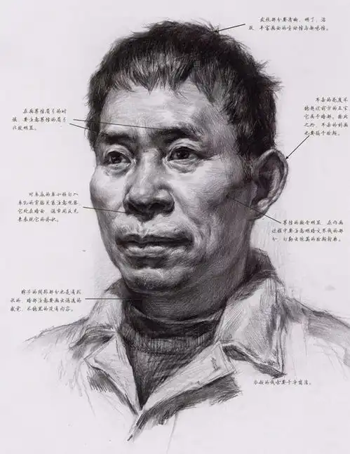 学素描头像,如何把握黑白灰关系
