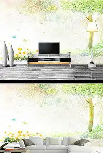 唯美风景画现代背景墙图片设计素材高清psd模板下载160.39mb现代简约电视背景墙大全