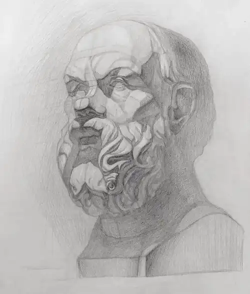 如此扎实的素描石膏像,万一考了呢