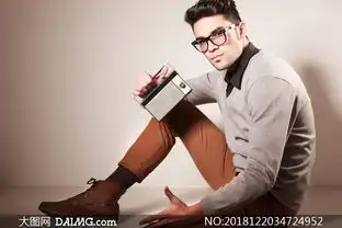 戴黑框眼镜的男子人物摄影高清图片