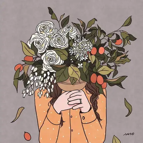 花艺花艺师专属头像,你认真的样子真美