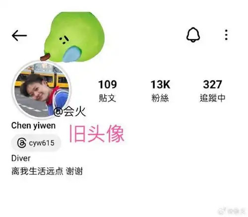 拒绝谣言陈艺文更改ins头像和简介配文离我生活远点谢谢