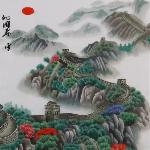 客厅挂什么画好此景只应天上有,旷世仙境入人间,美中有深意