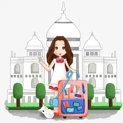 旅行手绘卡通人物插画图片素材其他格式下载动漫人物大全