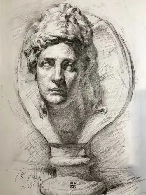 素描的感受力和技巧是需要通过眼睛从实际观察中转化为画面,才更容易形成自己的本能教学