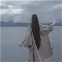 美女头像侧面长发长长的黑发侧面更迷人