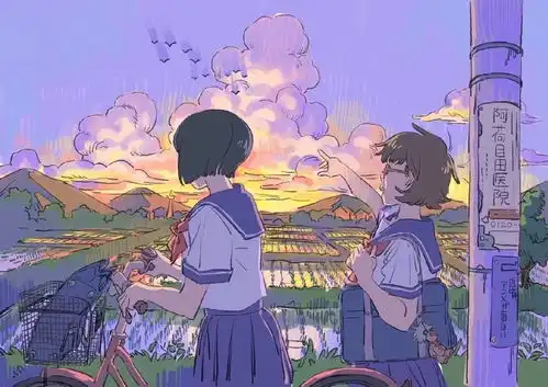 复古感的动漫美少女插画,第一眼就被惊艳到了