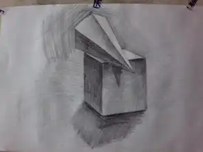 求素描几何体单个范画