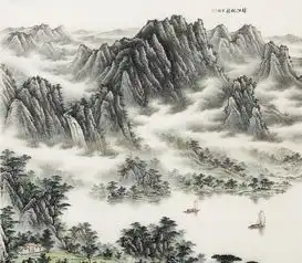 袁发旺山水画作品赏析笔墨酣畅意境深远