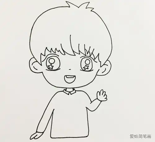 小男孩小男孩简笔画简笔画大全