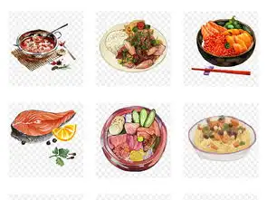 卡通手绘水彩食物美食海报设计png免扣素材图片模板下载31.37mb食物饮品大全生活工作