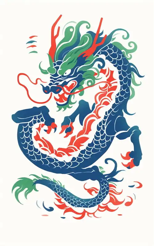新年龙年素材图片插画背景广告素材下载至来源处