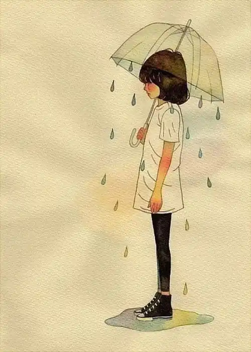 美图汇你那里下雨了吗雨天插画集