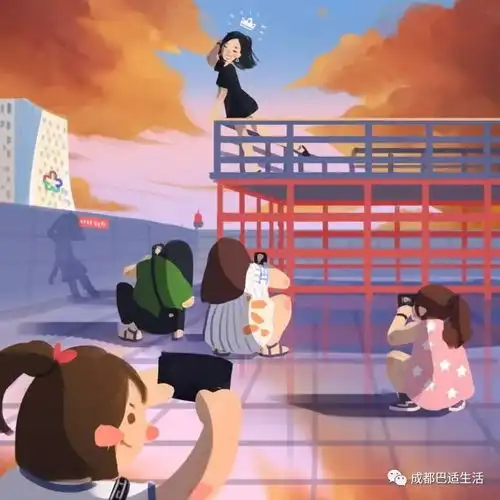 成都妹子的262张手绘里,总有一张藏着你,快来找找看