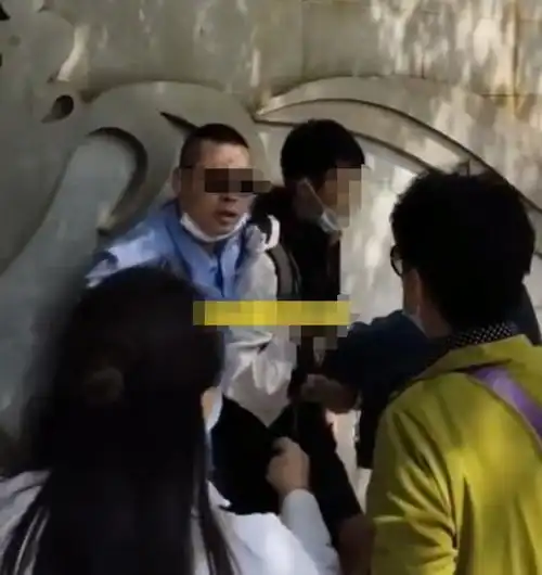 北京小伙殴打公交司机,大妈拦阻司机掩护小伙逃走他还是个孩子
