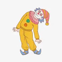 万圣节弯腰小丑手绘卡通图片素材其他格式下载动漫人物大全