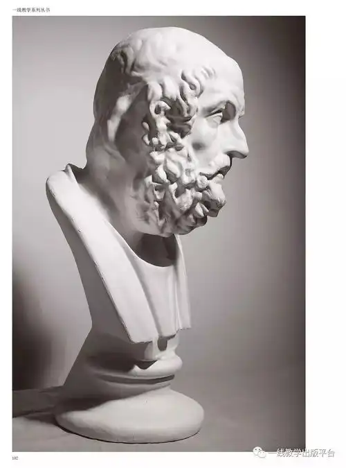 素描学习进阶篇为画好真人头像做准备,我们为你量身定做了品格素描石膏像