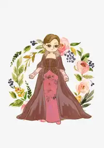 q版手绘华丽衣装欧美风格皇后图片素材其他格式下载动漫人物大全